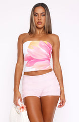 Honeymoon Lace Shorts Baby Pink