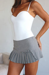 Just Doing Me Mini Skort Pepper