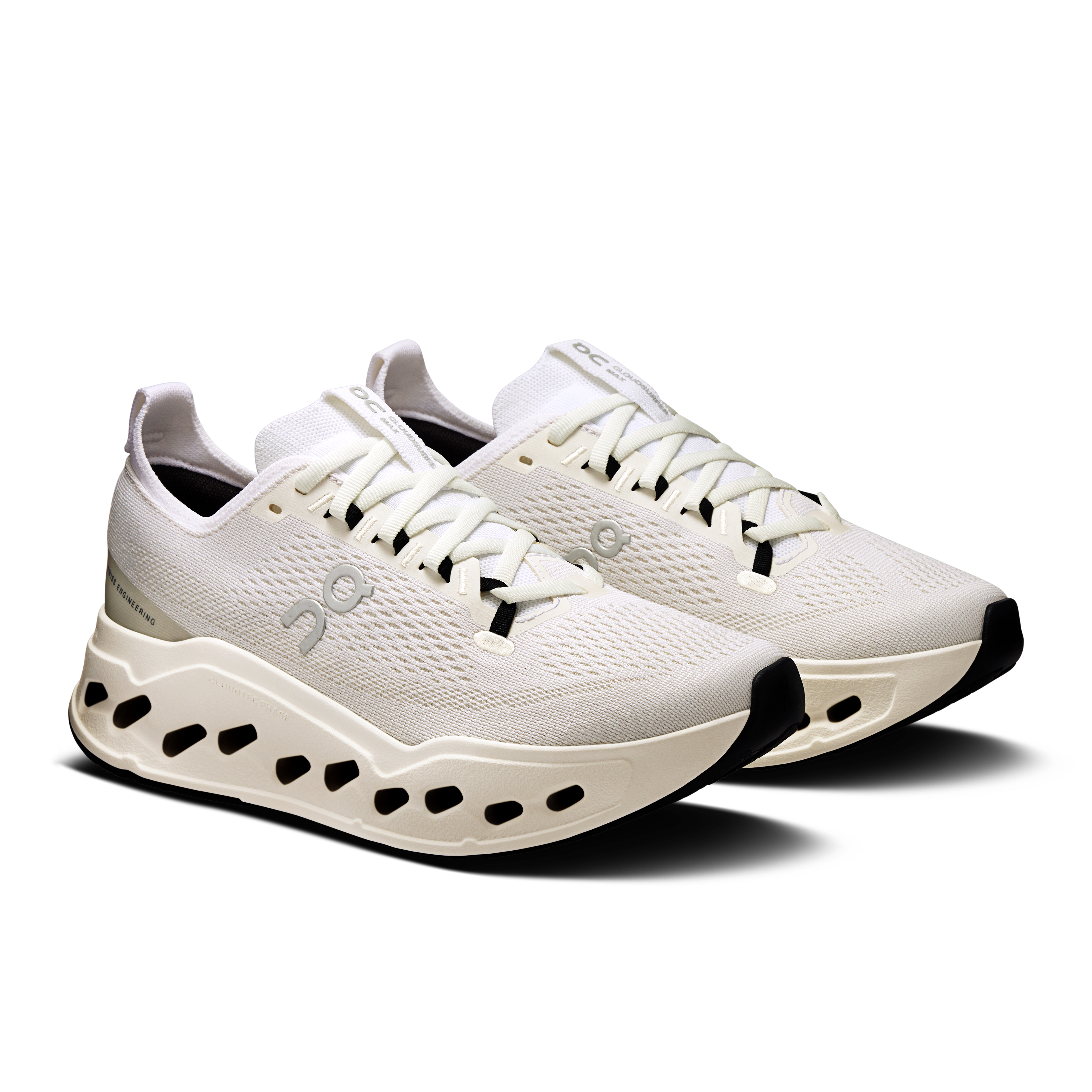 On Running Women's Cloudsurfer Max Wide Shoes - White / White