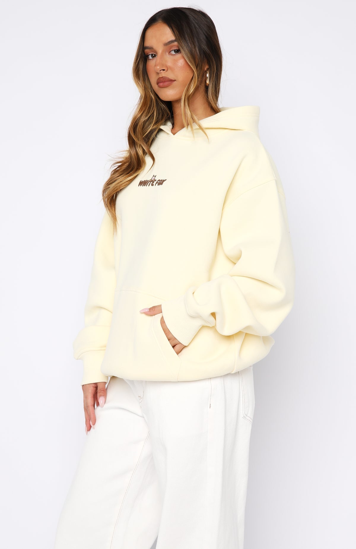 Bubbles & Foxy Friends Oversized Hoodie Pudding
