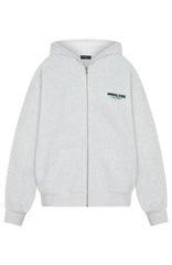 Lucky Thirteen Charise Zip Front Hoodie Grey Marle