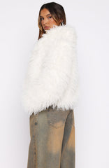 Weekend Away Fur Jacket Cream